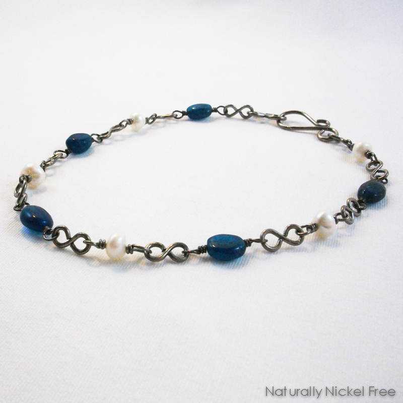 Blue Apatite Anklet