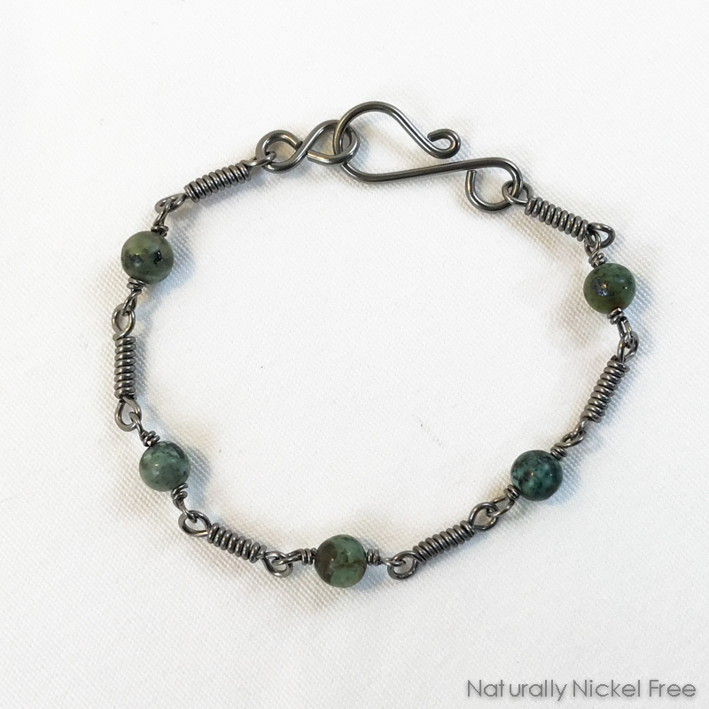 African Turquoise Niobium Bracelet