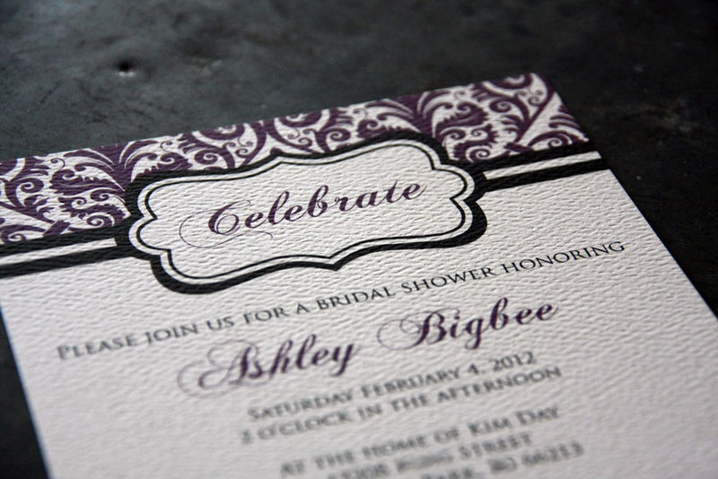 Damask Shower Invitation - product images  of 