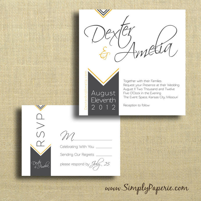 Chevron Wedding Invitations - product images  of 