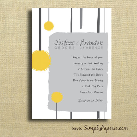 Yellow,and,Grey,Sketched,Wedding,Invitations, Invitation, rsvp, script, wedding invitation, wedding stationery, modern, yellow, grey, neutral,bright, ecru, sketch, lines, edgy