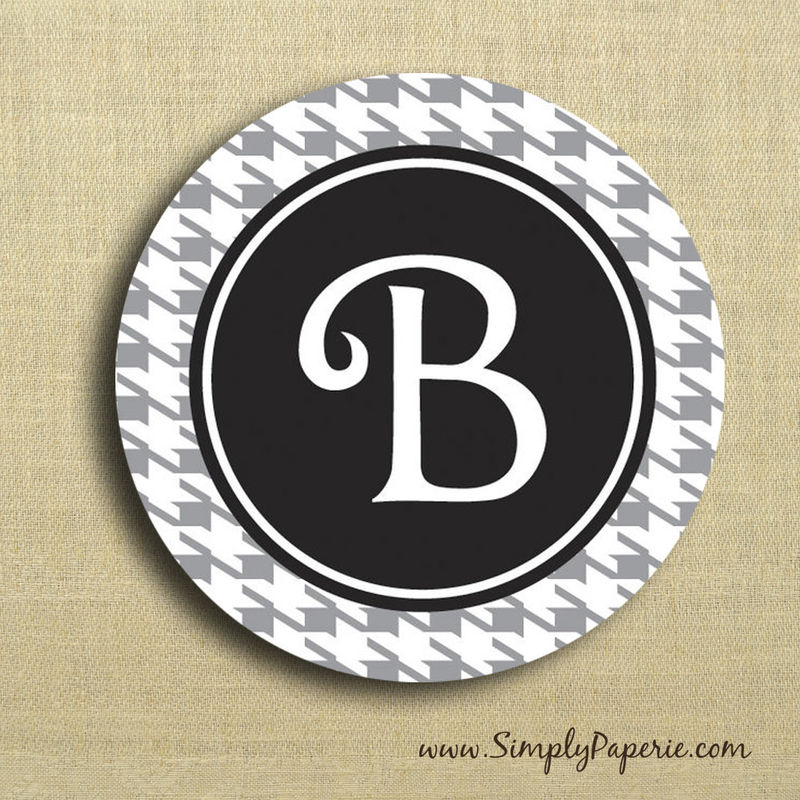 Houndstooth Personalized Stickers - product images  of 