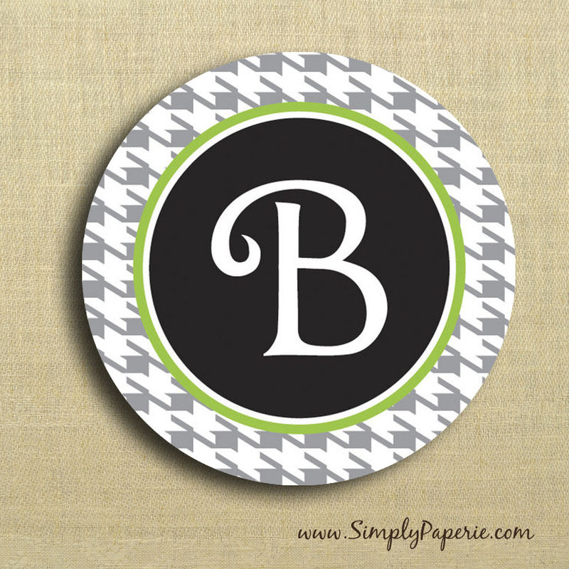 Houndstooth Personalized Stickers - product images  of 