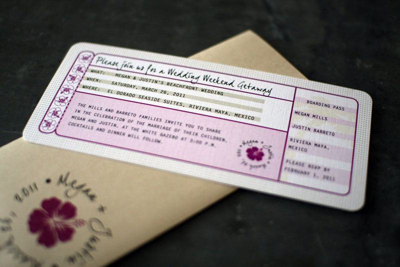 Boarding Pass Invitation and Ticket Jackets - product images  of 