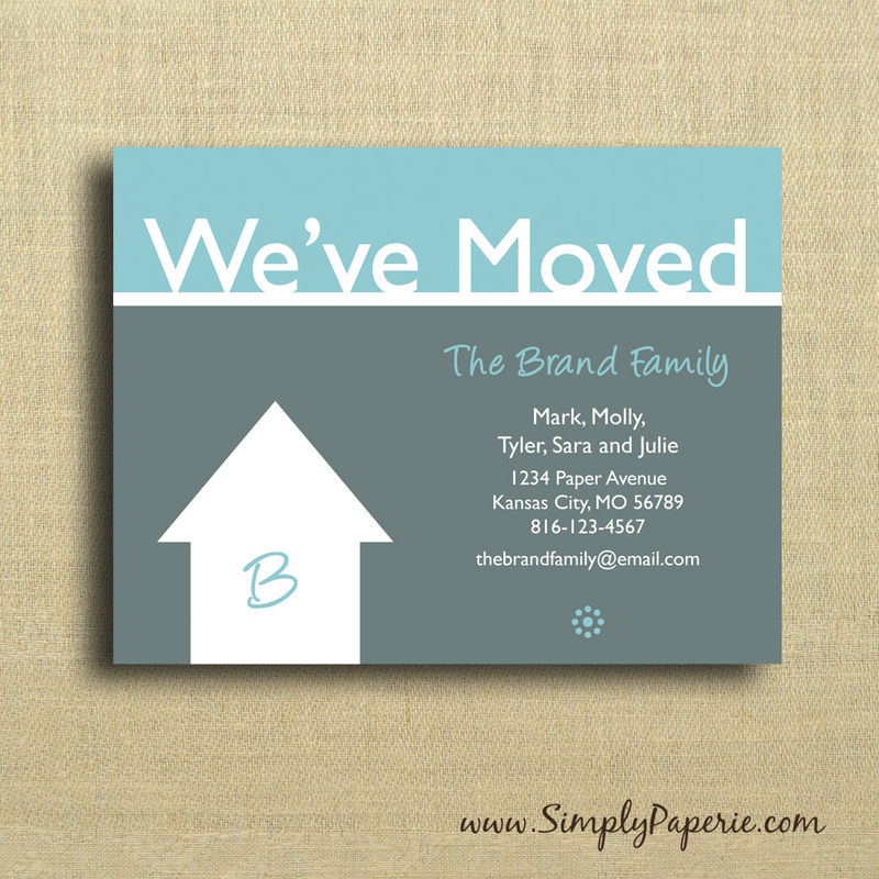we 39 ve moved cards simply paperie we ve moved christmas cards
