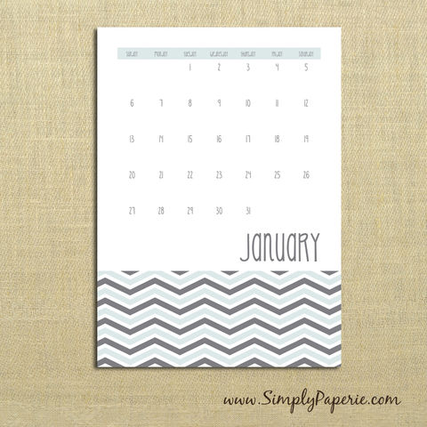 2013,Chevron,Calendar,Paper Goods, Calendar, Wall Calendar, chevron, trendy, grey, pink, coral, peach, lime green, grey blue, 2013, monthly calendar, desk calendar, The Artisan Group
