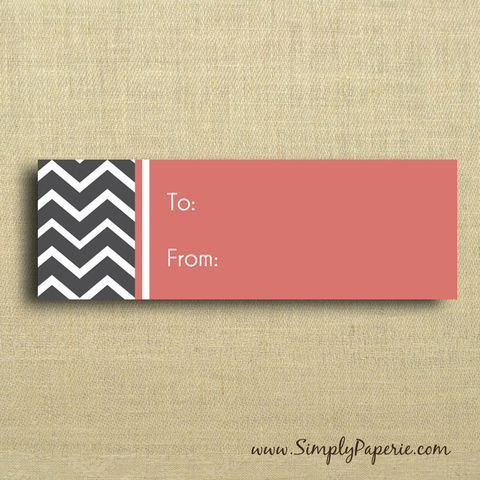 Chevron,Gift,Tags,Gift Tag, label, Sticker, to, from, pink, grey, black, slate, chevron, stripe, modern