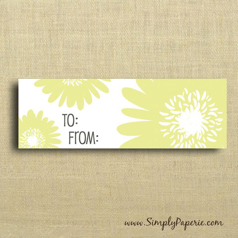 Citron,Floral,Gift,Tags,Gift Tag, label, Sticker, to, from, yellow, grey, citron, flower, floral, femenine, modern, bright, garden party