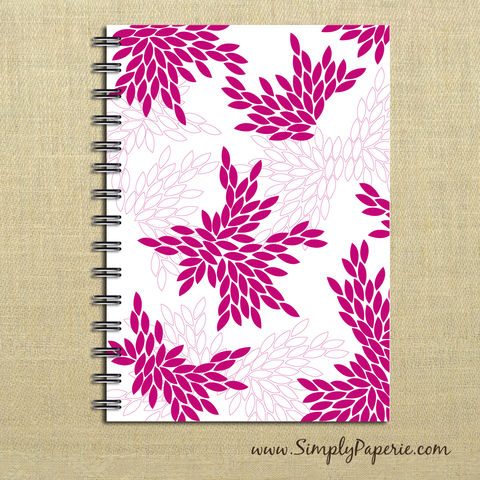 Pink,Petals,Weekly,Planner,Weekly Planner, Calendar, month, monthly, academic, year, school, planner, 2012, 2013, trendy, modern, The Artisan Group, journal, notebook, book, hot pink, bright pink, neon pink, petal, geometric print, floral, flower, color pop, 2014