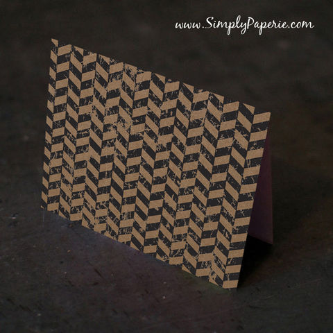 Herringbone,and,Kraft,Notecards,Paper Goods, Cards, Blank, herringbone, distressed, foldover, modern, casual, contemporary, notecard, note, The Artisan Group, trendy, kraft paper, brown, black, small, 4 bar, geometric print, graphic print, male, masculine, man