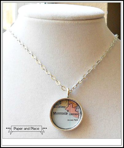 Map,Necklace,Monrovia,Liberia,Africa,africa, monrovia, african, liberia, liberia map,Jewelry,atlas,map,travel,journey,comfortable,honeymoon,wife,petite,tiny,monrovia,liberia,liberian,necklace