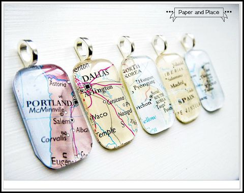 Rectangle,Custom,Map,Pendant,Necklace,Jewelry,pendant,map,destination,world,earth,location,community,Vacation,custom_map_necklace,travel_map,modern_map_necklace,trip,glass,bail