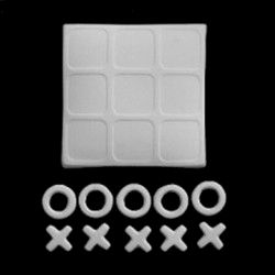 Tic Tac Toe Game Unfinished Ceramic Bisque - product images