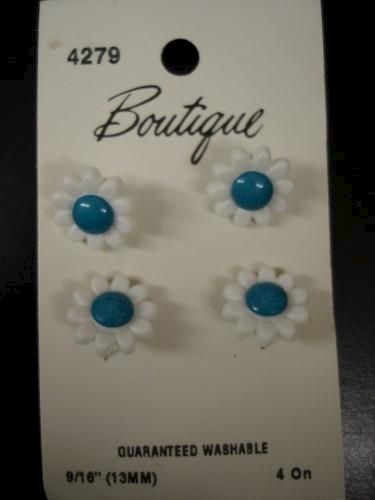 Daisy Buttons four per card - product images