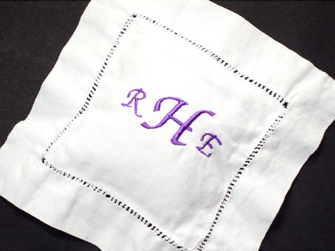 Monogrammed,Lavender,Sachet,,Custom,Embroidered,on,White,Linen,lavender, sachet, custom, embroidered, potpourri, linen, white, hemstitched, gift