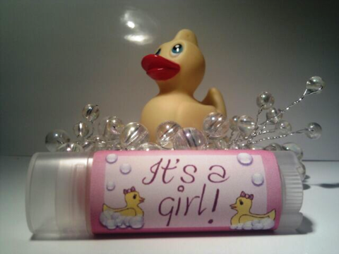 Personalized,Girl,Baby,Shower,Lip,Balm,custom, personalized, baby shower, gift
