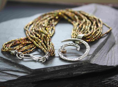 Stellar,necklace,villain, accessories, mixed metal, sterling, gold, 14k, glass, godlen, birthday, special event