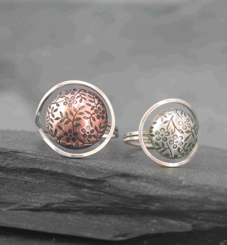 Daisy,ring,Bohemian,floral, daisy, ring, copper, funky, hand made  metalsmithed, villain accessories
