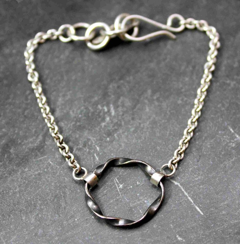 Drop bracelet oxidized - product images  of 