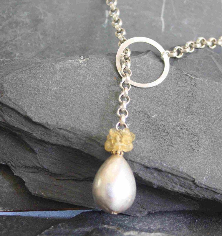 Pearl lariat necklace - product images  of 