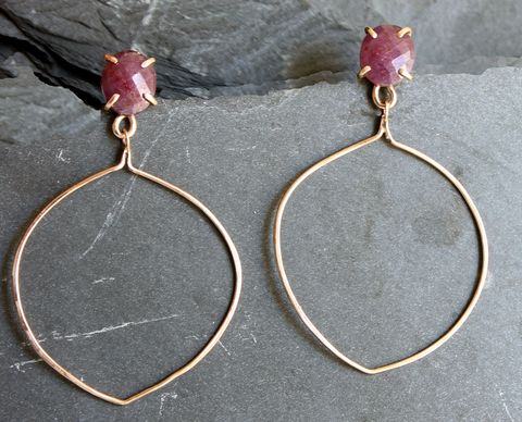 Morocco,Earrings,earrings, hoops, gemstones, villain Accessories