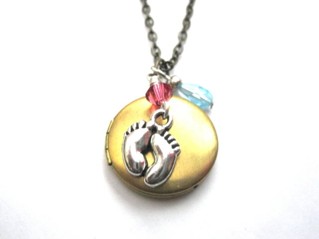 gold locket for new born baby