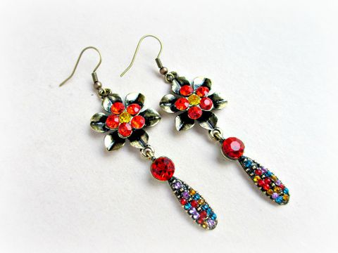 Recycled,Pendant,Earrings,,Up-Cycled,Pendants,recycled pendants,antiqued gold,reclaimed jewelry,Vintage Inspired Earrings,Rhinestone Earrings