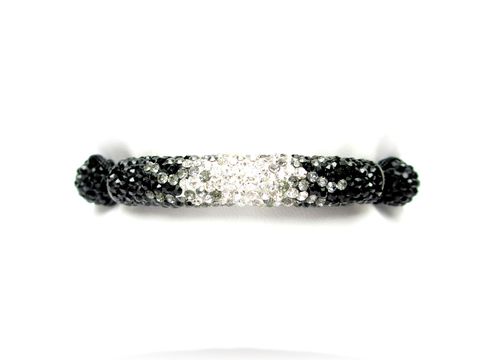 Black,and,White,Pave,Crystal,Bracelet,beaded bracelet,pave bracelet,Rhinestone bracelet,shamballa inspired,pave bar,black and white