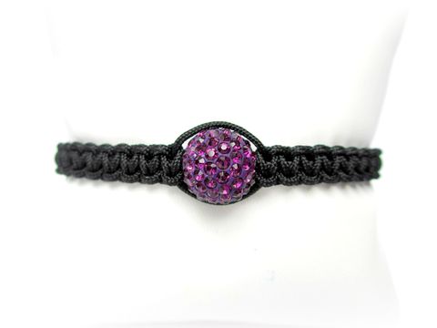 Dark,Amethyst,Macrame,Pave,Bracelet,,Adjustable,macrame pave bracelet,macrame bracelet,shamballa inspired,friendship bracelet,adjustable bracelet,pave bracelet,amethyst bracelet