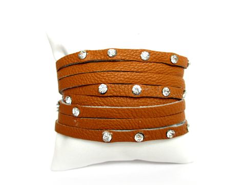 Brown,Leather,Wrap,Bracelet,Leather,Bracelet,Rhinestone,Bracelet,,Bracelet,rhinestone leather wrap, leather wrap bracelet, leather cuff bracelet,leather, brown leather bracelet
