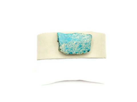 Tan,Leather,and,Stone,Cuff,leather cuff,leather cuff bracelet,leather bracelet,tan,stone cuff