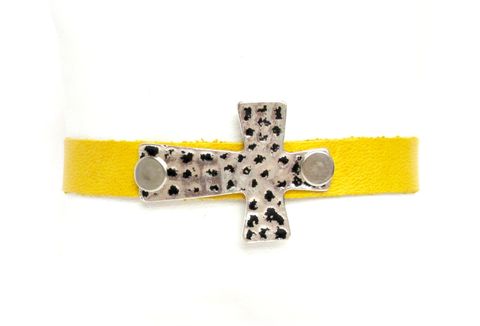 Yellow,Leather,Cross,Cuff,Bracelet,yellow cuff bracelet,leather cuff bracelet,cuff,yellow cuff,yellow bracelet,leather cuff,yellow