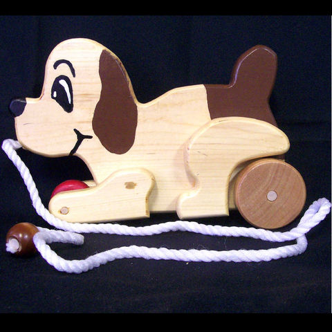 Wood,puppy,dog,animated,wooden,pull,toy,Toys,Children,Animal,pull_toy,animal,puppet,pine,pretend,waldorf,animals,wood,maple_or_birch,macrame_cord