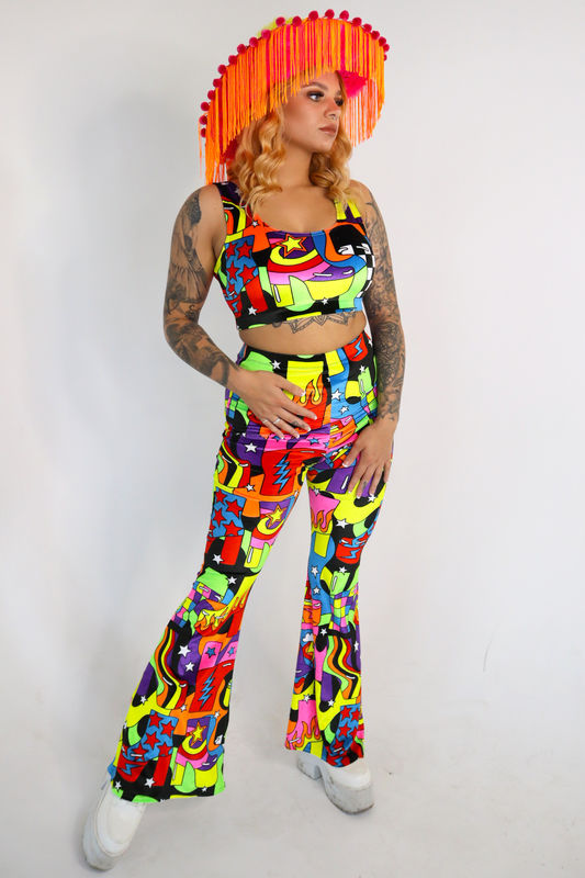 Boots Electric Flares UV Reactive Dazzle & Jolt