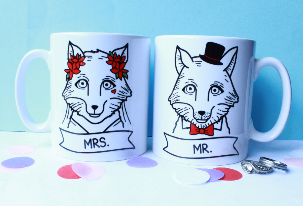 Mr and Mrs Wedding Gift Mugs And Ideas
