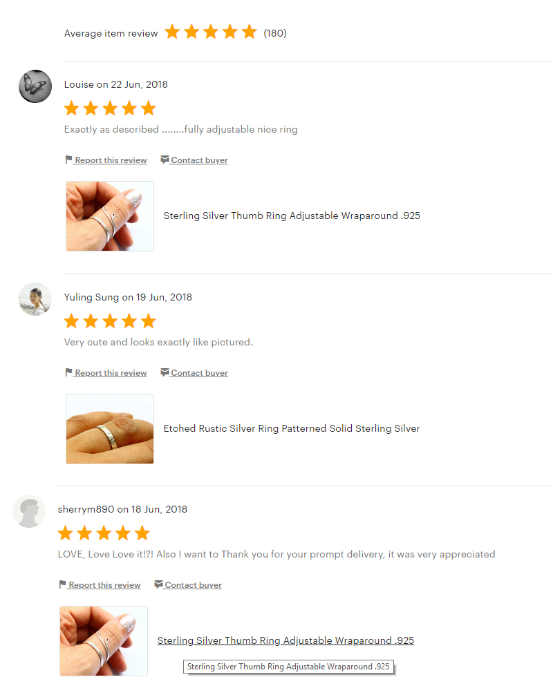 Etsy Reviews
