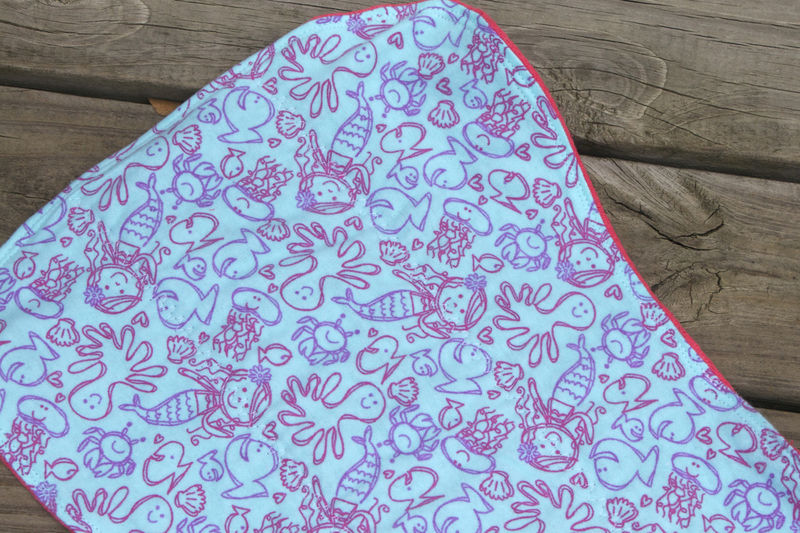 Ocean burp cloth set of 3 - product image