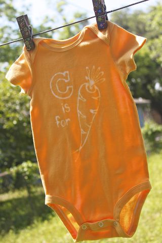C,is,for,Carrot,-,Orange,hand,dyed,onesie,original,design,Children,Clothing,veggie,carrot,vegan baby,hand dyed,dye resist,baby gifts,green,baby shower,cotton,procion mx dye