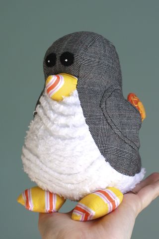 Boppy,-,lily,&,gus,upcycled,penguin,Penguin, upcycled, wool, eco friendly, plush, eco friendly toy