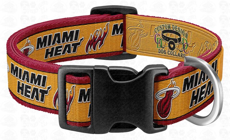 Miami Heat Basketball Dog Collar - product image