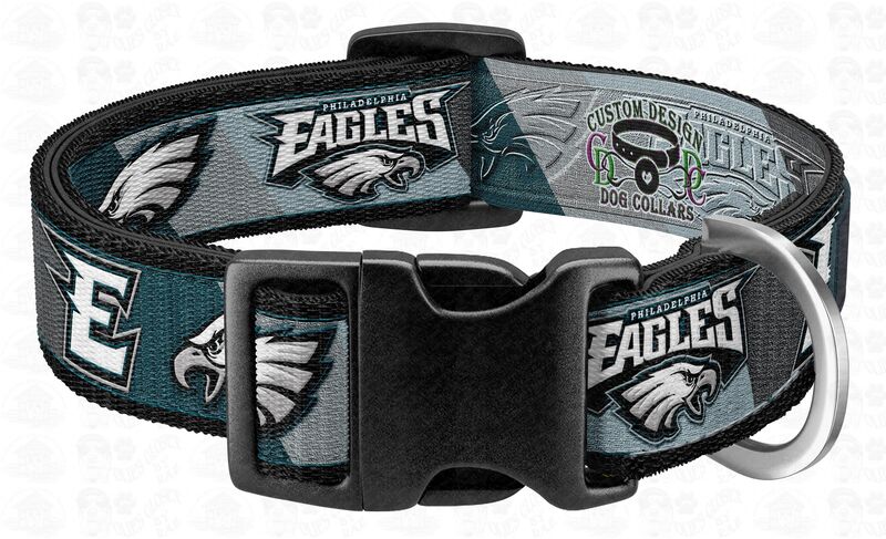 Philadelphia Eagles Team Color Palette Designer Dog Collar - product image