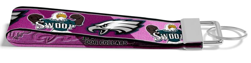 SWOOP Philadelphia Eagles Team Color Palette Designer Dog Collar - Pink or Green - product image