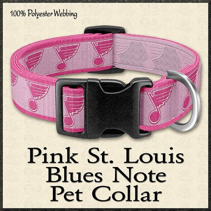 Pink St Louis Blues Dog Collar - product image