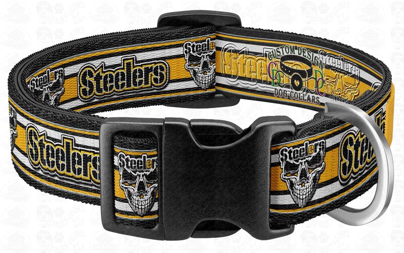 Pittsburgh Steelers Football NFL Designer Dog Collar - product image