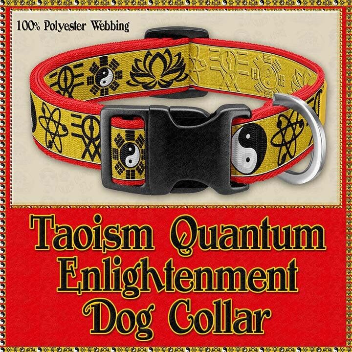 Martial Arts Theme Pet Dog Collar Zen Mindfullness Taoism Tai Chi Daoism Quantum Mechanics Mindfulness Enlightenment Dog or Cat Pet Collar - product image