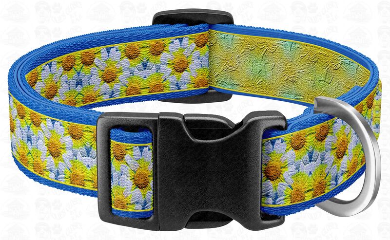 Ukrainian Sunflowers Dog Collar - product image