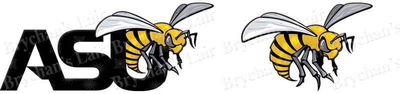 Alabama State University Hornets Design Custom Grosgrain Ribbon - product image