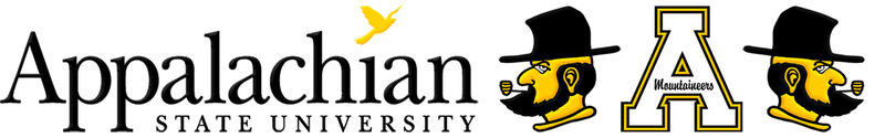 Appalachian State University Mountaineers Design Custom Grosgrain Ribbon - product image