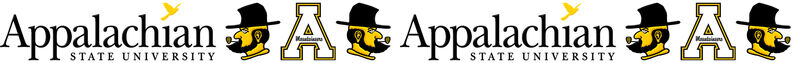Appalachian State University Mountaineers Design Custom Grosgrain Ribbon - product image