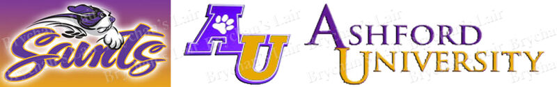 Ashford University Saints Custom Designed Grosgrain Ribbon - product image